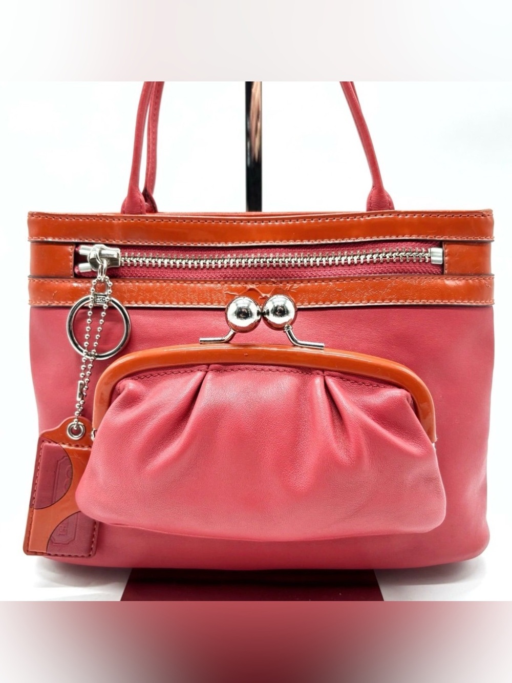 Coach RARE Bonnie Cashin Poppy Kisslock Satchel EUC - Picture 2 of 10